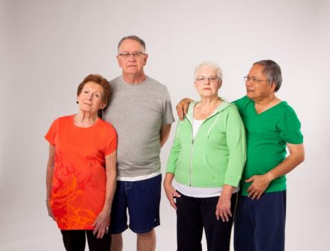 group of older adults standing together