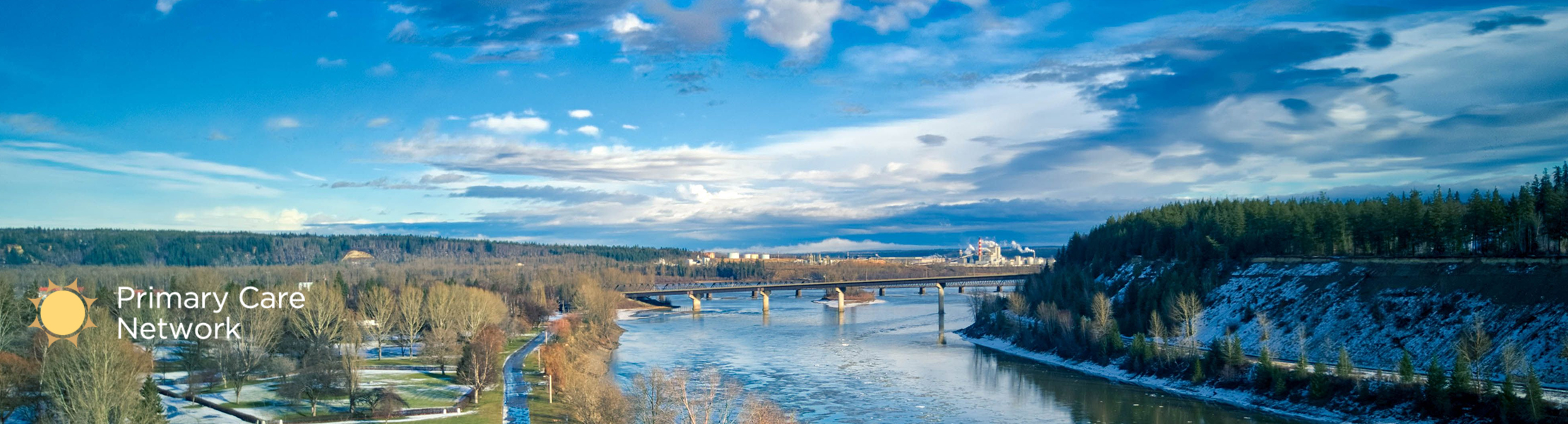 view over river towards Prince George