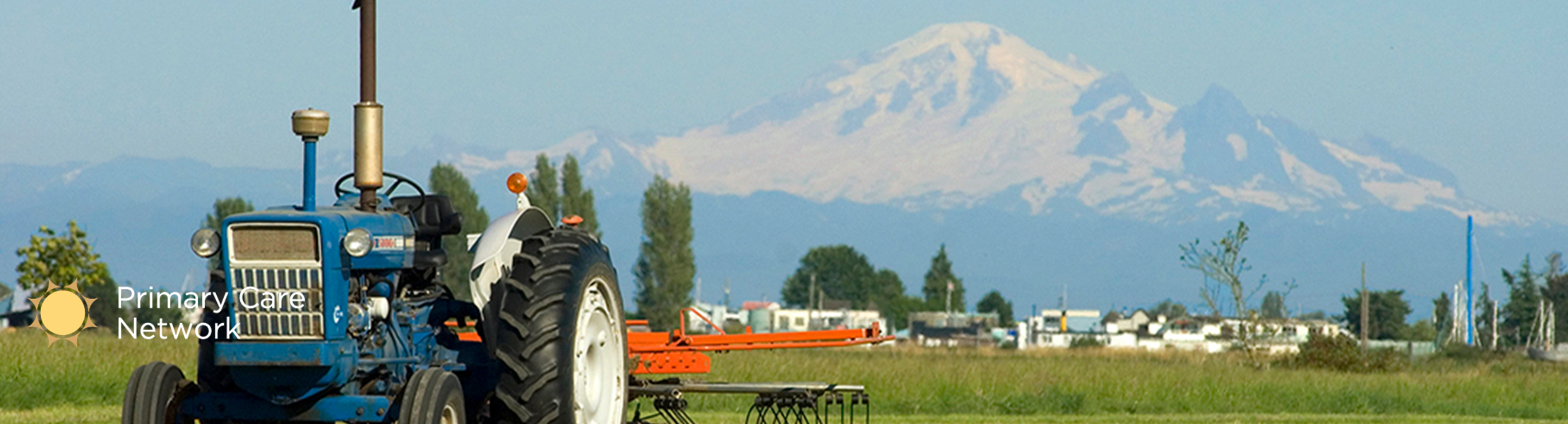 South Delta farm with mountain 