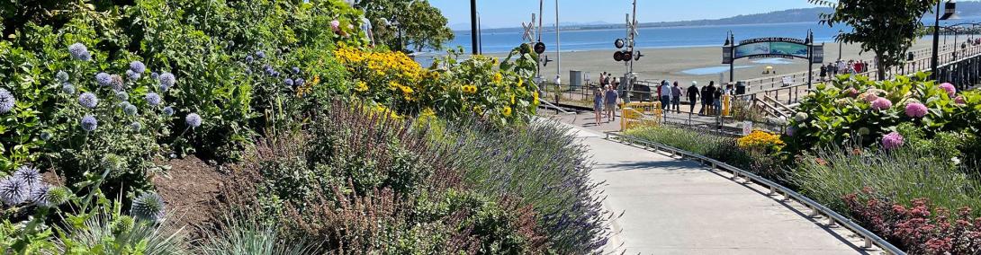 White Rock park and pier entrance 